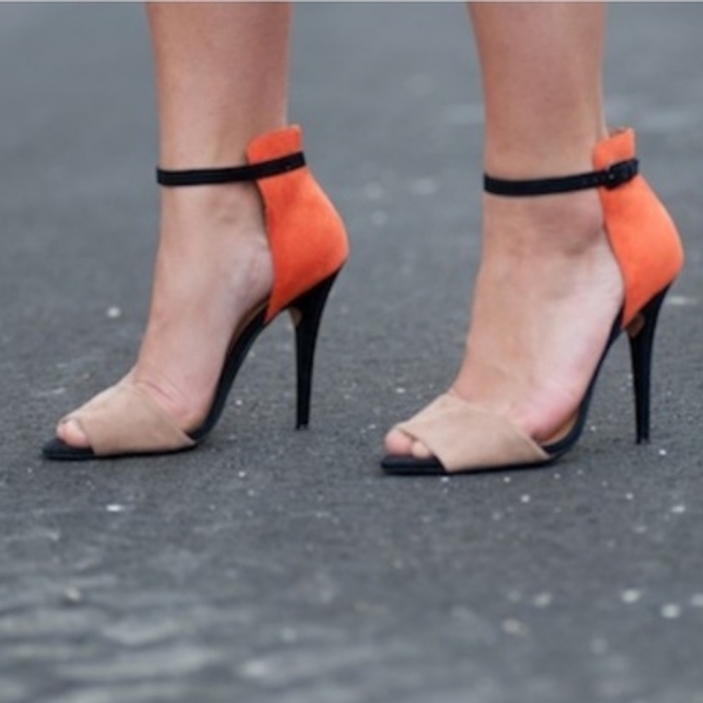 Zara collection suede heels 39 4in heels